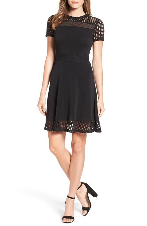 michael kors mesh fit and flare dress|Michael Kors Fit & Flare Dresses .